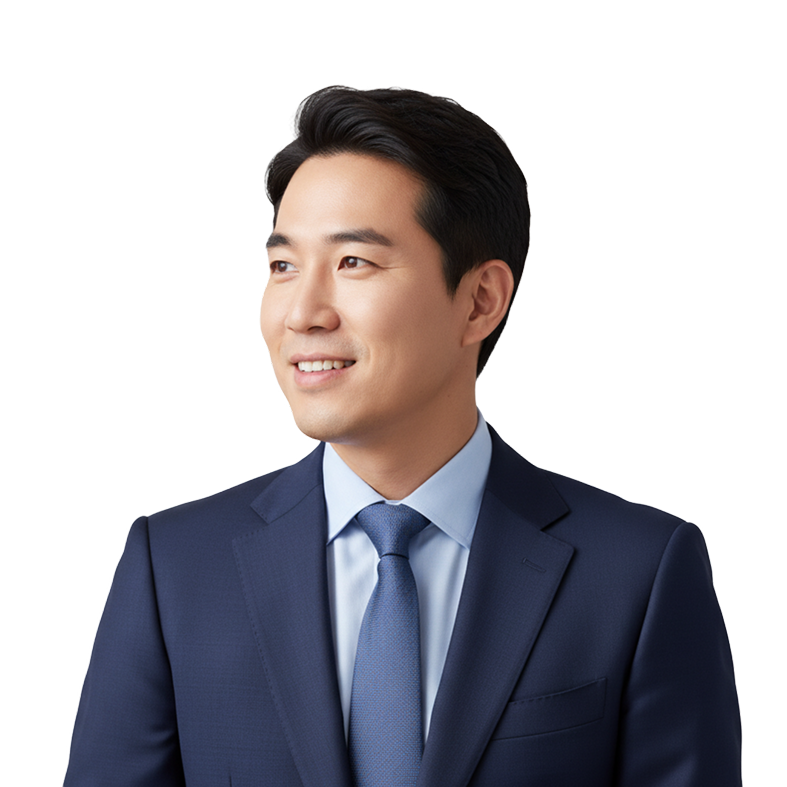 신뢰감 있는 남성 상담원 이미지